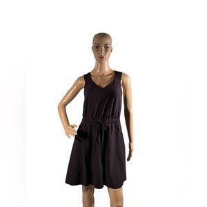 Athleta Women’s Size M Black Savannah Strap Mini Dress Performance Lightweight